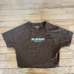 Playboy Crop Top Size Medium